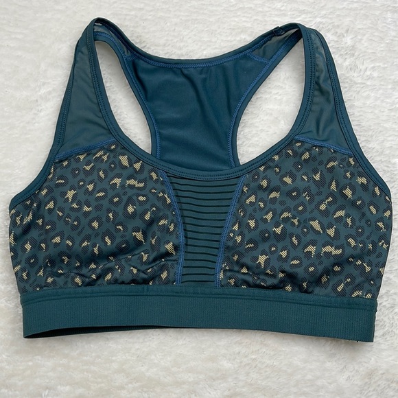 ZYIA Other - Zyia Bomber Bra RC Sports Bra Teal Leopard Size Medium